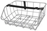 Basil Vorderradkorb Portland 43,5x36x22,5cm, chrom, 25ltr, silber