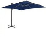 vidaXL Ampelschirm mit Aluminium-Mast 3x3 cm Azurblau