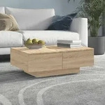 vidaXL Couchtisch Sonoma-Eiche 90x60x31 cm Holzwerkstoff