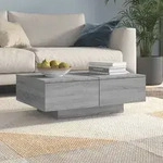 vidaXL Couchtisch Grau Sonoma 90x60x31 cm Holzwerkstoff