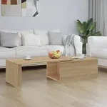 vidaXL Couchtisch Sonoma-Eiche 150x50x35 cm Holzwerkstoff