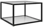 vidaXL Couchtisch Transparent 60x60x35 cm Hartglas