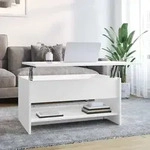vidaXL Couchtisch Wei&szlig; 80x50x40 cm Holzwerkstoff