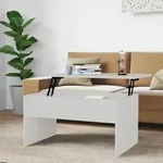vidaXL Couchtisch Wei&szlig; 80x50,5x41,5 cm Holzwerkstoff