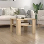vidaXL Couchtisch Sonoma-Eiche 60x60x42 cm Holzwerkstoff