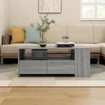 vidaXL Couchtisch Grau Sonoma 102x55x42 cm Holzwerkstoff