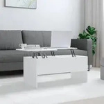 vidaXL Couchtisch Wei&szlig; 102x50,5x46,5 cm Holzwerkstoff