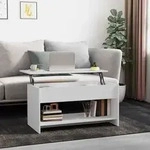 vidaXL Couchtisch Wei&szlig; 102x50x52,5 cm Holzwerkstoff