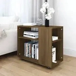 vidaXL Beistelltisch Braun Eiche 70x35x55 cm Holzwerkstoff