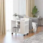 vidaXL Beistelltisch Wei&szlig; 70x35x55 cm Holzwerkstoff