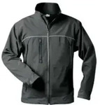 Softshelljacke - Gr&ouml;&szlig;e S - schwarz/schwarz - 100% Polyester - wind- und wasserdicht