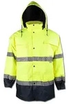 "Warn Parka - Gr&ouml;&szlig;e S - gelb/marine - EN ISO 20471/343 Kl. 3 - 100 % PES -