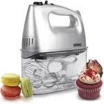 Duronic HM4 SR elektrischer Handmixer - 400 Watt - Aufbewahrungsbox mit...