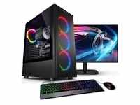 Kiebel PC Set Gaming mit 27 Zoll TFT Viper IV AMD Ryzen 5 4600G, 16GB, AMD Vega