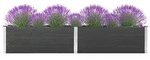 vidaXL Garten-Hochbeet 200x50x54 cm WPC Grau