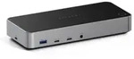 Triple 4K Display, Kabelgebunden, Dock, 1000 Mbit/s, Schwarz, Silber, 4K Ultra H