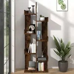 vidaXL B&uuml;cherschrank 48x25,5x140 cm R&auml;uchereiche Holzwerkstoff