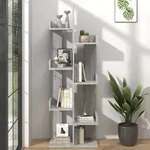 vidaXL B&uuml;cherschrank 48x25,5x140 cm Grau Sonoma Holzwerkstoff