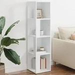 vidaXL Eckregal Wei&szlig; 33x33x132 cm Holzwerkstoff
