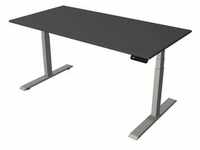 Steh-/Sitztisch Move 2 elektrisch Fuß silber 160x80x63-127cm anthrazit