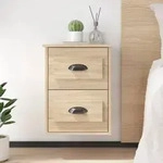 vidaXL Wand-Nachttisch Sonoma-Eiche 41,5x36x53 cm