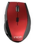 INCA Maus IWM-500GLK 1600 DPI,Wireless,Nano-USB,Laser,Rot retail Eingabe / Ausgabe