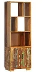 vidaXL B&uuml;cherregal 60x35x180 cm Altholz Massiv