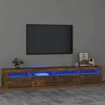 vidaXL TV-Schrank mit LED-Leuchten R&auml;uchereiche 240x35x40 cm
