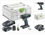 Festool T 18+3 Basic Akku Bohrschrauber 18 V 50 Nm Brushless + 1x Akku 3,0 Ah +