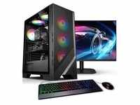 Kiebel PC Set Gaming mit 27 Zoll TFT Thunder Intel Core i5-12400F, 16GB DDR4, NVIDIA
