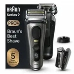 Braun Series 9 Pro+ 9525s Wet & Dry, Folienschaber, Metallisch, Akku, Lithium-Ion