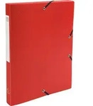 Exacompta 8x Archivbox PP 700&mu; blickdicht, R&uuml;cken 25mm, A4, Rot, 59685E