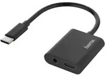 Hama 2in1 - USB-C zu Kopfh&ouml;reranschluss / Ladeadapter - USB-C m&auml;nnlich bis Stereo