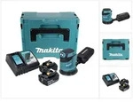 Makita DBO 180 RTJ Akku Exzenterschleifer 18 V 125 mm + 2x Akku 5,0 Ah + Ladeger&auml;t +