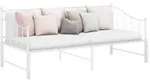 vidaXL Ausziehsofa Bettgestell Wei&szlig; Metall 90x200 cm
