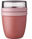 Mepal | Lunchpot Ellipse Vivid mauve | praktischer To Go Becher | geeignet f&uuml;r