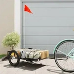 vidaXL Fahrradanh&auml;nger Schwarz 126x63x34 cm Eisen