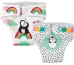 Puppen-Stoffwindeln Pinguin P&uuml;nktchen, 2 St&uuml;ck, Gr. 35-45 cm