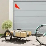 vidaXL Fahrradanh&auml;nger Schwarz 135x68x37 cm Eisen