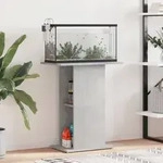 vidaXL Aquariumst&auml;nder Betongrau 60,5x36x72,5 cm Holzwerkstoff