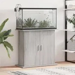 vidaXL Aquariumst&auml;nder Grau Sonoma 81x36x73 cm Holzwerkstoff
