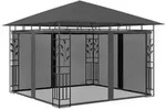 vidaXL Pavillon mit Moskitonetz 3x3x2,73 m Anthrazit 180 g/m2