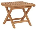 vidaXL Klappbarer Fu&szlig;hocker 46,5&times;49&times;41,5 cm Massivholz Teak
