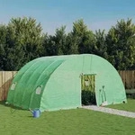 vidaXL Gew&auml;chshaus mit Stahlrahmen Gr&uuml;n 24 m2 6x4x2,85 m