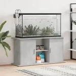 vidaXL Aquariumst&auml;nder Betongrau 121x41x58 cm Holzwerkstoff