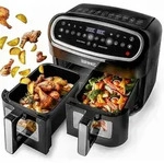 Duronic AF24 Hei&szlig;luftfritteuse | 2400 Watt | Doppel-Fritteuse mit 9 Liter Volumen 