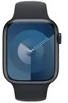 Apple Watch Series 9 GPS + Cellular 45 mm Aluminiumgeh&auml;use Sport Band Midnight M/L
