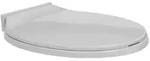 vidaXL Toilettensitz mit Absenkautomatik Hellgrau Oval
