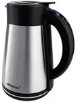Steba WK 31 THERMO Wasserkocher schnurlos, Kontrollleuchte Silber, Schwarz