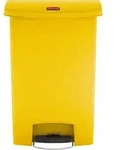 Rubbermaid Tretabfalleimer Slim Jim 1883579 Kunststoff 90l gelb